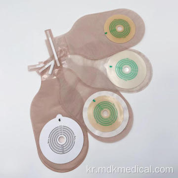 기공 치료 골수 가방을위한 알루미늄 스트립 씰이있는 의료 colostomy bag